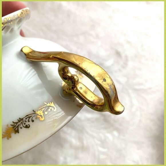 Antique Saji Double reticulated Japanese cup and saucer vivid floral fine China - Picture 5 of 10